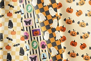 50 Halloween seamless patterns, a Pattern Graphic by EltaMaxArt (Thumbnail 4 of 15)