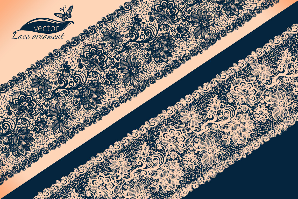 Lace ribbon seamless pattern, a Pattern Graphic by Vikpit (Photo 4 of 4)
