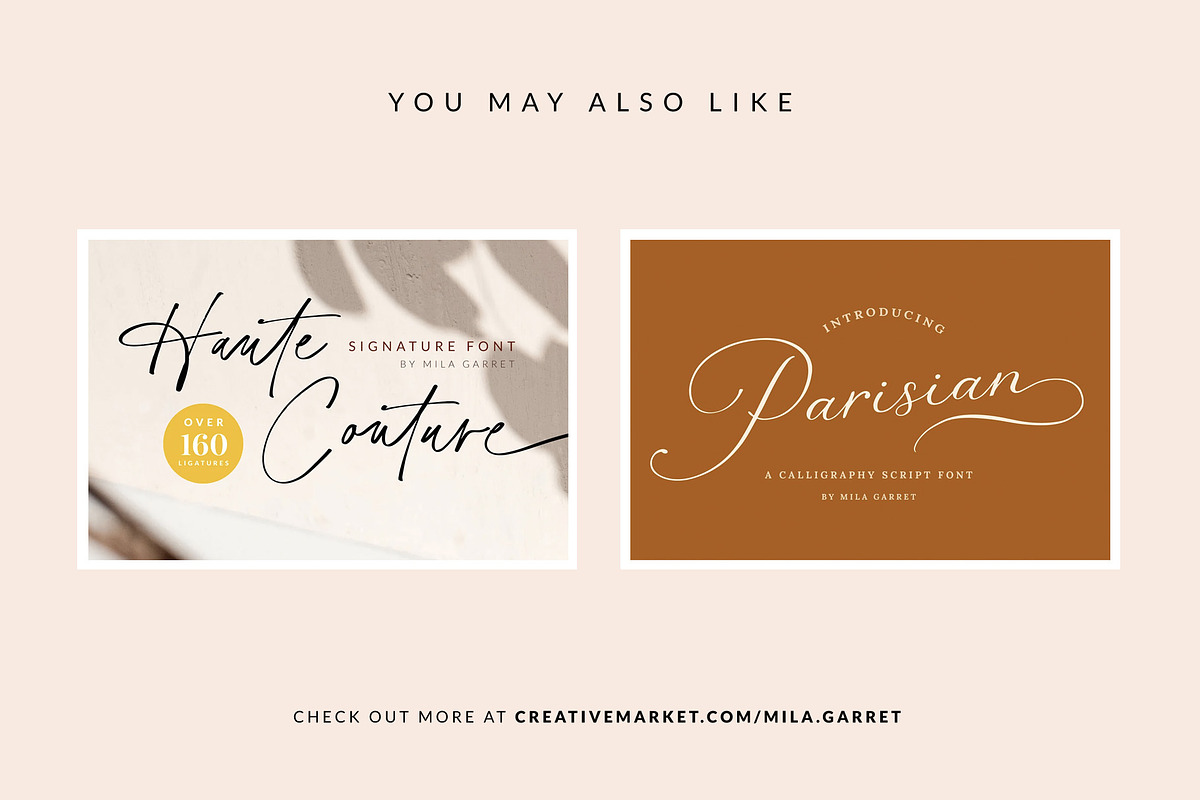 Modern Summer Calligraphy Logo Font, a Script Font by Mila Garret (Photo 14 of 14)