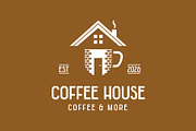 Coffee House Logo, a Food Illustration by Kaushal Jangid (Thumbnail 2 of 5)