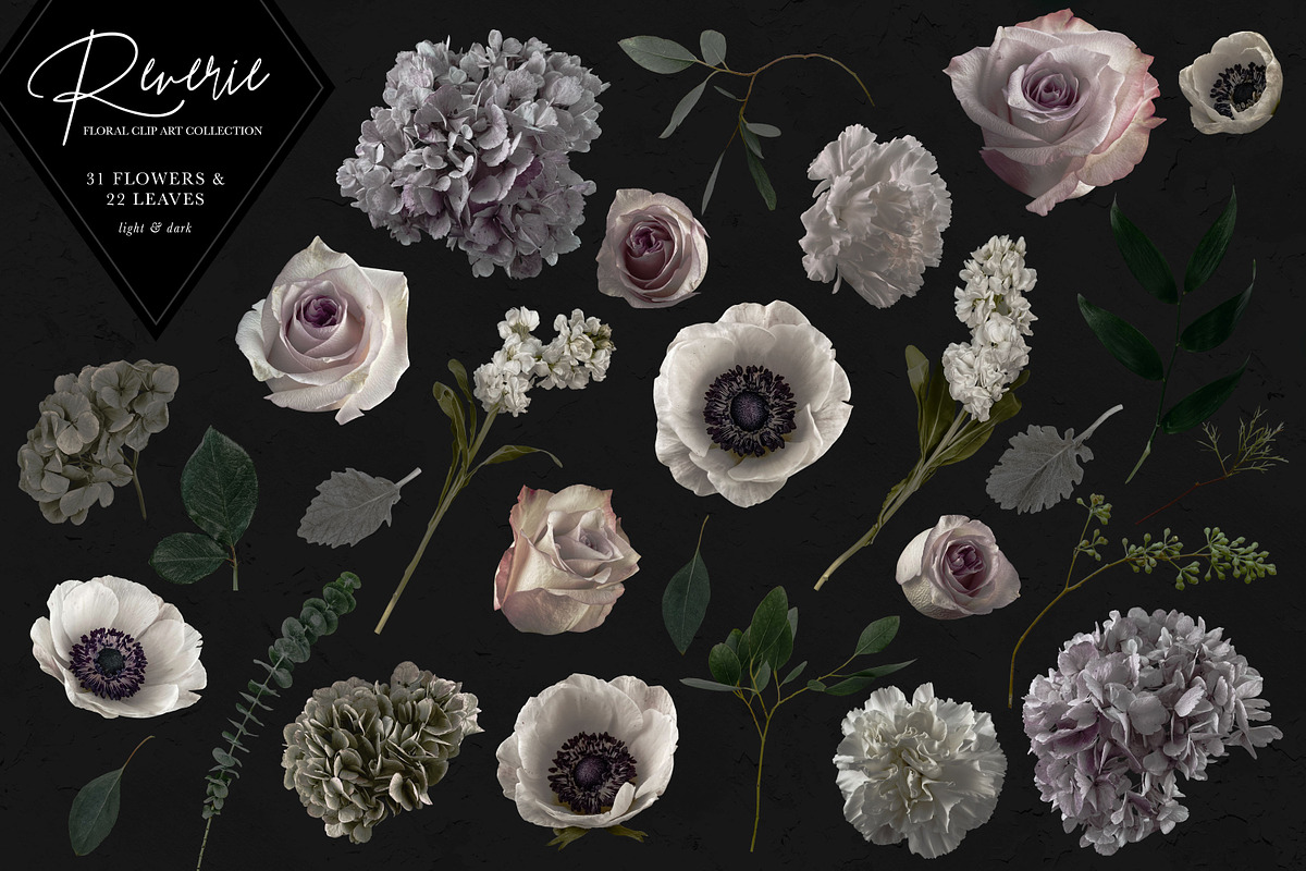 Reverie Floral Clip Art Collection, an Object Graphic by Eclectic Anthology (Photo 18 of 21)