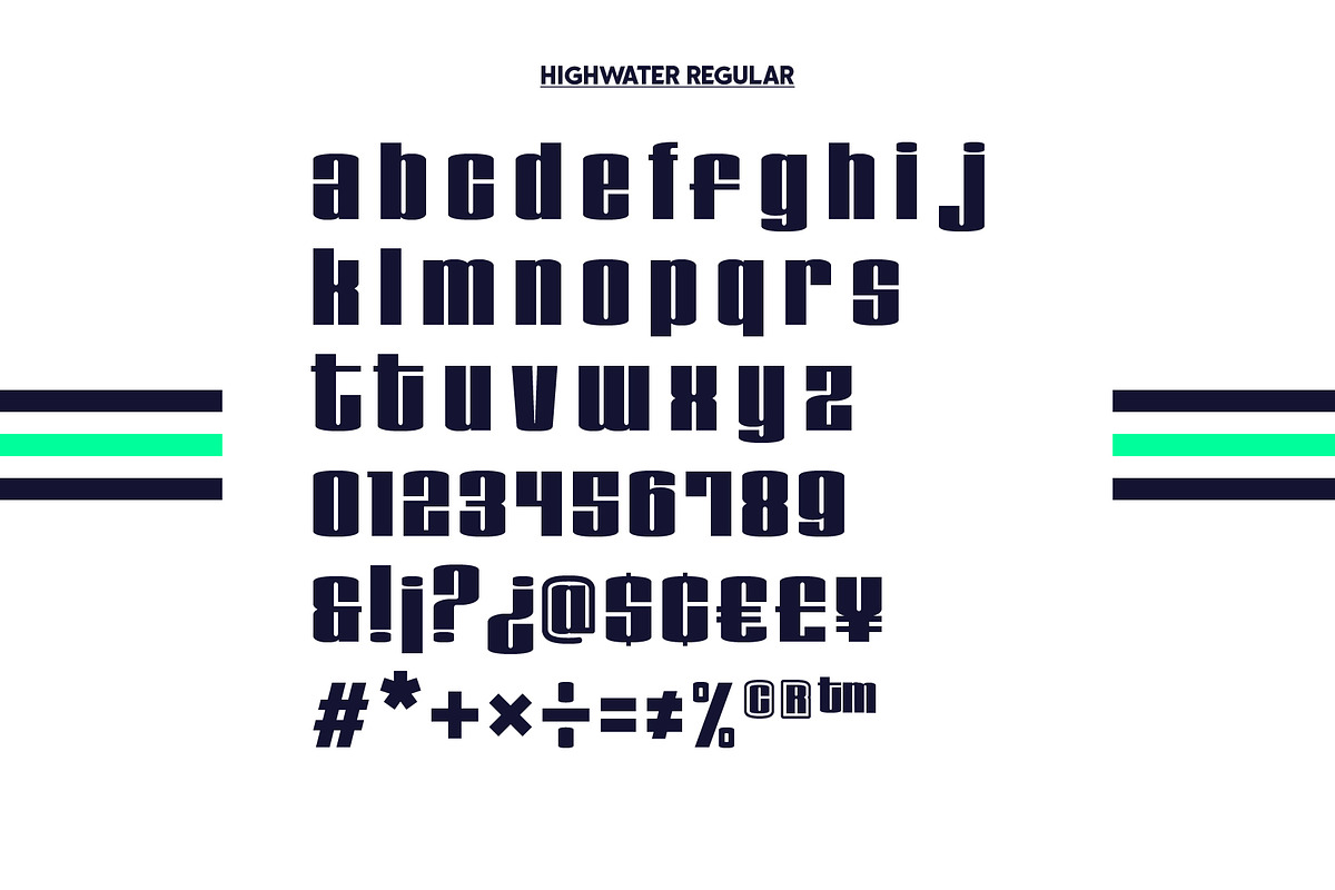 Highwater - A Retro Display Font, a Sans Serif Font by Tim Hankins Design (Photo 2 of 10)