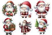 Adorable Santa Clipart, an Illustration by Designworld (Thumbnail 2 of 5)
