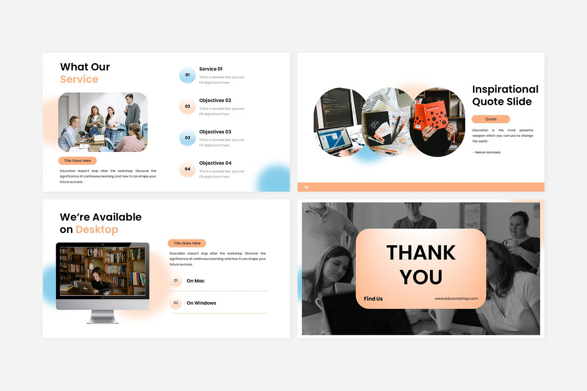 Modern Educational Workshop Template, a Presentation Template by Eklip Studio (Photo 5 of 6)