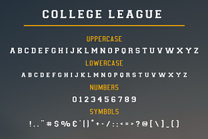 College League Font - Display Font