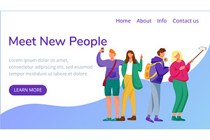 Meet New People Landing Page