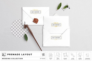 Card Invite & Envelope Mockup