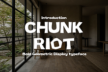 ChunkRiot-Geometric Display Typeface