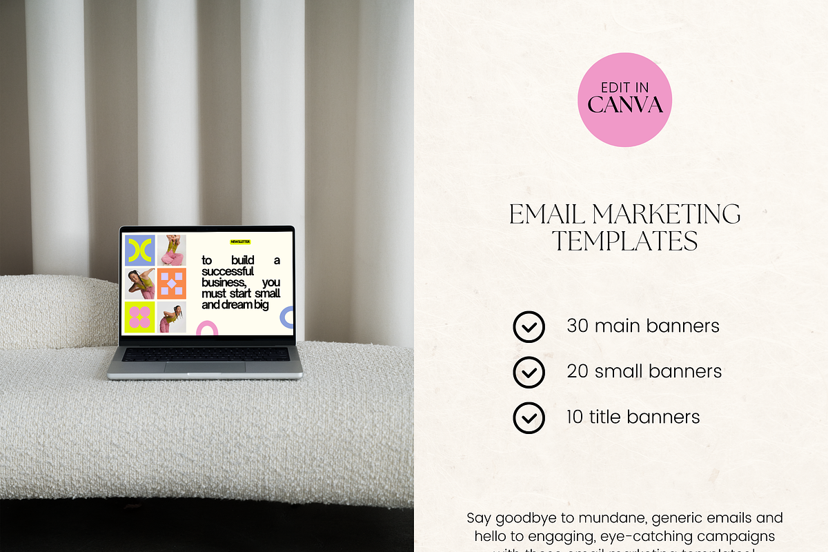Email Marketing Newsletter Template, an Email Template by Branding Babe Co. (Photo 2 of 10)