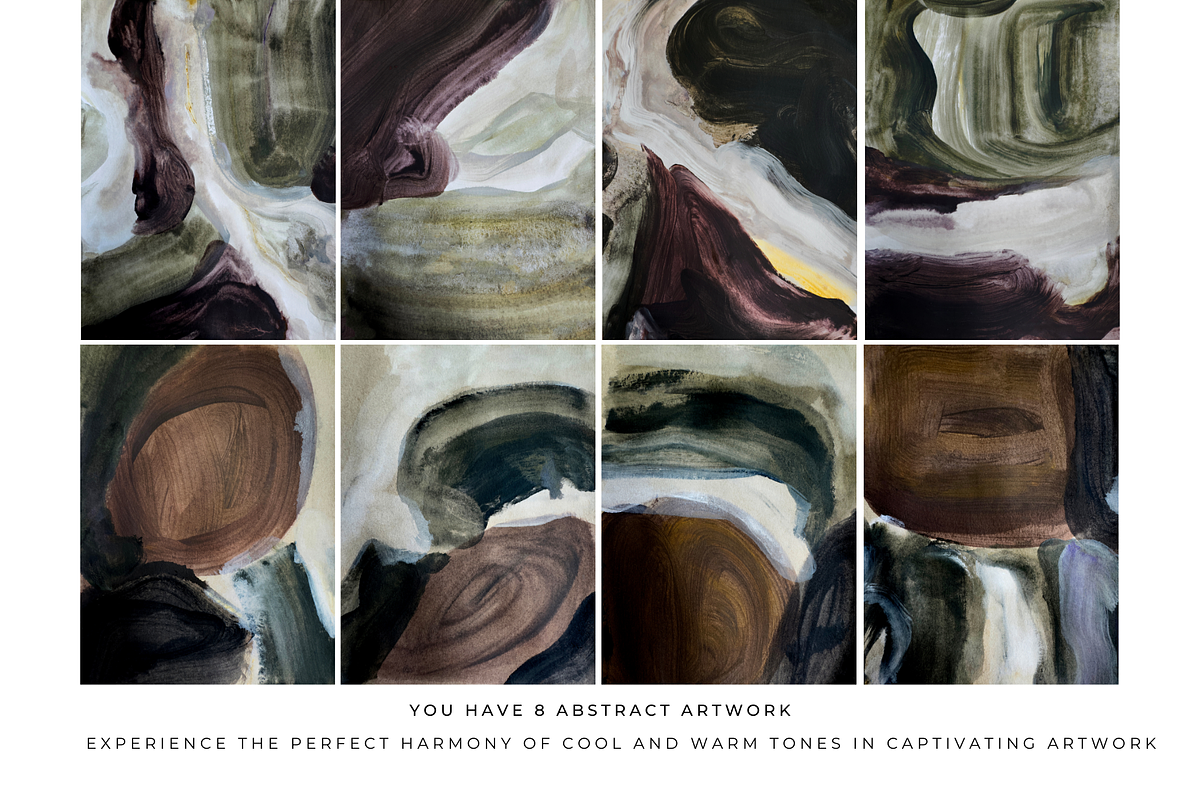 ABSTRACT MODERN BROWN AND GREEN ART, a Texture Illustration by identity.ART (Photo 5 of 7)