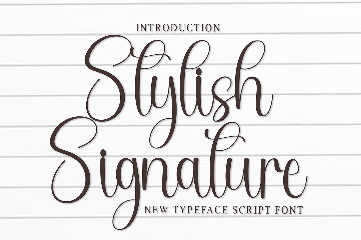 Stylish Signature, a Handwritten Font by FreshTypeINK (Photo 1 of 8)