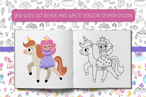 Unicorn Fantasy Clipart And Designs