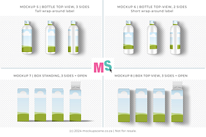 Lotion Bottle And Box Canva Mockup