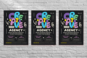 Black Creative Agency Business Flyer, a Flyer Template by Aiyari Graphic (Thumbnail 3 of 3)