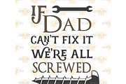 If Dad Can't Fit It We're Screwed, an Illustration by JBArt Clipart (Thumbnail 2 of 2)