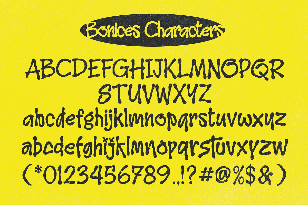 Bonices - Editorial Display Typeface, a Handwritten Font by Blankids Studio (Photo 11 of 12)