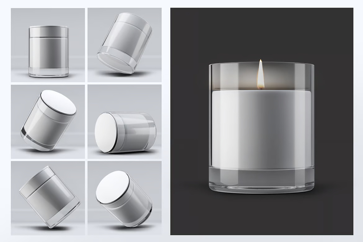 Aromatic Candle Mock-Up, a Product Mockup by DesignRushMarket (Photo 6 of 10)