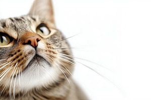 Close up portrait of a curious tabby, an Animal Photo by MistyDay