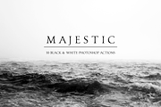 Majestic: Black + White PS Actions, an Action Add-On by Heart + Soul Studios (Thumbnail 1 of 15)