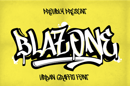 Blazone – Graffiti Font, a Handwritten Font by MJB Letters