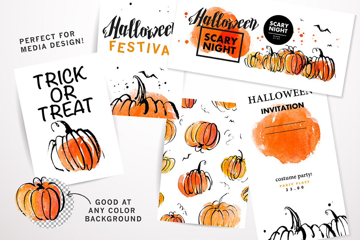Halloween pack, an Illustration by Funnystore (Photo 2 of 5)