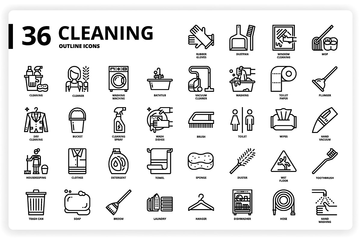 3,600 Icons x3 Styles, an Outline Icon by monkik (Photo 70 of 299)