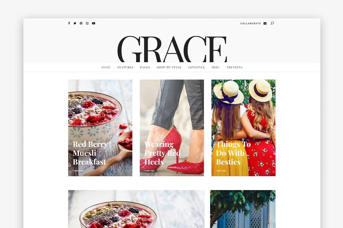 Grace - Lifestyle & Fashion Theme, a WordPress Template by PerfectlyThemed