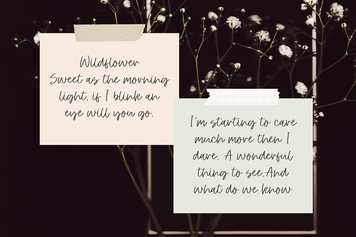 Proposal, a Font by Sofia Skoog (Photo 5 of 9)