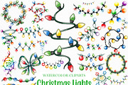 Christmas Lights Sublimation Clipart, an Illustration by Craft Nest (Thumbnail 1 of 6)
