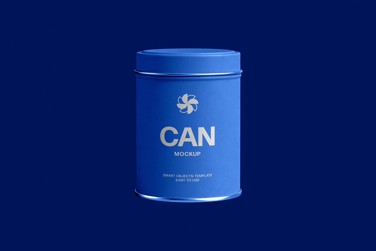 Metal Tea Tin Can Mockup, a Product Mockup by Design Squad (Photo 4 of 4)