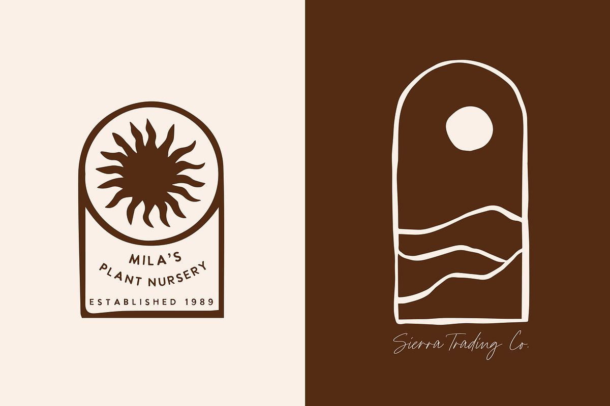 200+ Abstract Boho Logo Graphics, an Object Graphic by Sydney Paige (Photo 5 of 16)