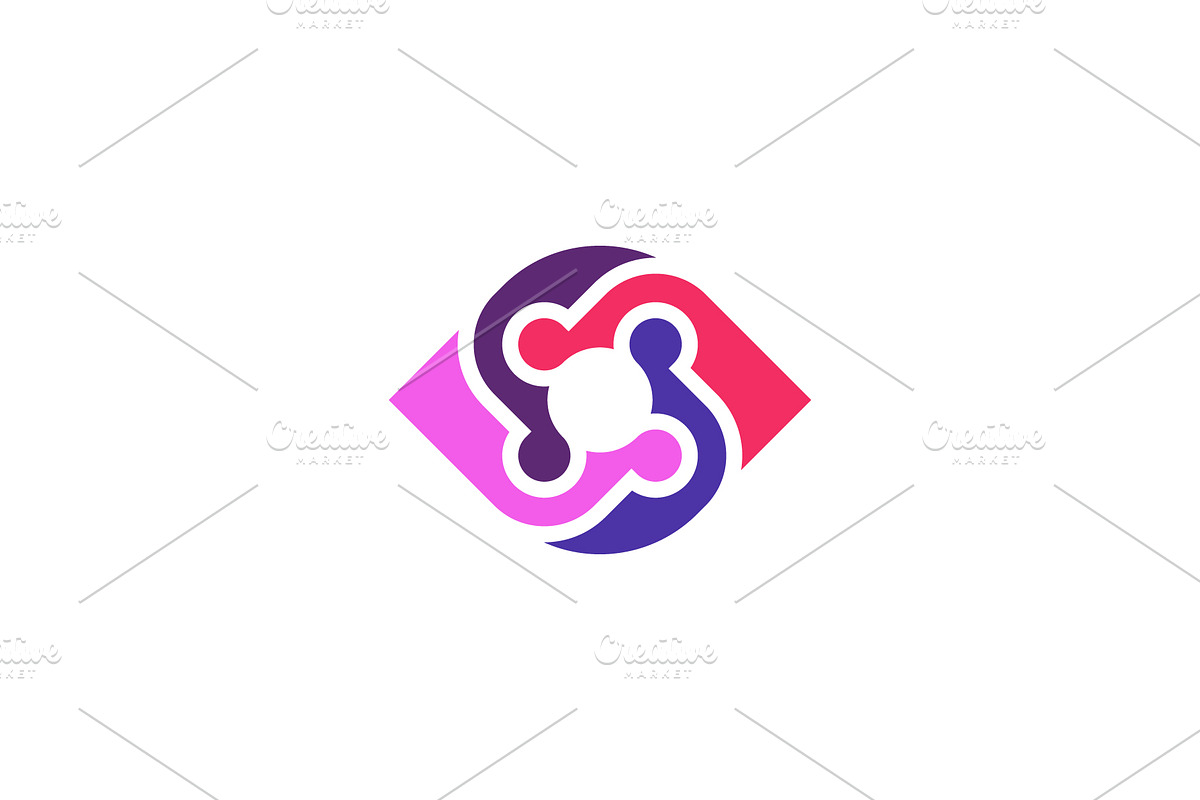 modern eye community people logo, a Branding & Logo Template by Rasagama Studio