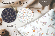 Sea buckthorn clipart and patterns, a Decorative Illustration by Shabbypie (Thumbnail 4 of 7)