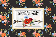 Hand Drawn Flower Patterns, a Pattern Graphic by Dasha_D (Thumbnail 1 of 8)
