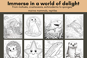 Ocean Animals Coloring Page for Kids, a Brochure Template by LA Design (Thumbnail 3 of 10)