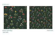 Cottage Garden. Floral & bows, a Pattern Graphic by PaperJamLab (Thumbnail 5 of 13)