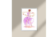 Dancing girl fashion illustration, a Person Illustration by tranyenhanu (Thumbnail 2 of 3)