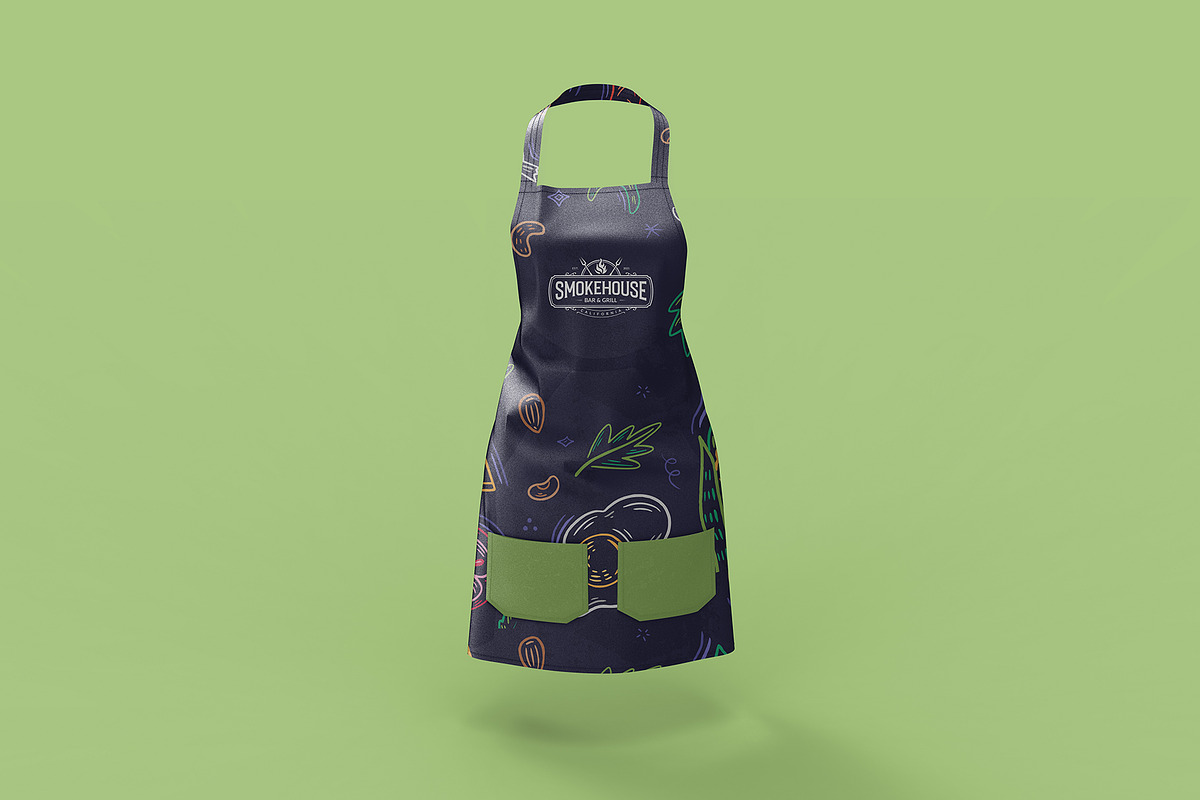 Beauty Apron Mockup Full Editable, a Merchandise Mockup by Graphicboom (Photo 3 of 4)