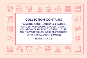 Farm Line Icons