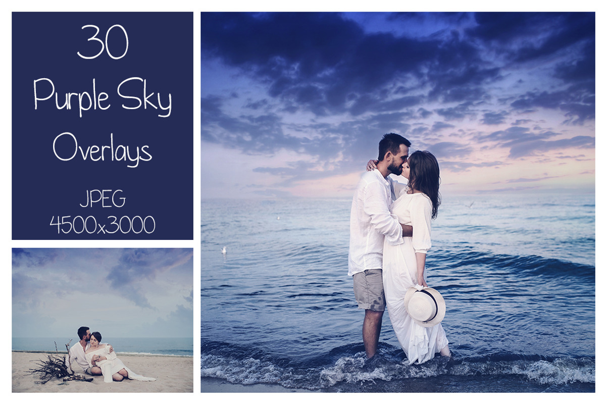 30 Purple Sky Overlays, a Texture Graphic by LovePhotoMoment (Photo 1 of 10)