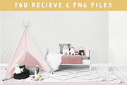 Kids Room Wall/Frame Mock Up 23, a Print Template by Whimsicality (Thumbnail 5 of 7)