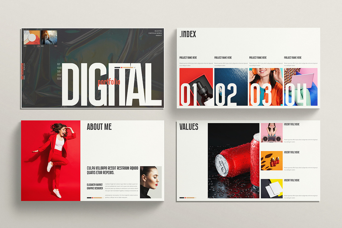 Digital Portfolio Presentation, a Presentation Template by E-Type (Photo 2 of 6)