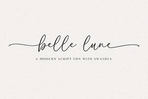 Belle Lune Script