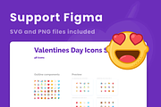 Valentines Day Icons Set, an Outline Icon by Amazing Custom Icons (Thumbnail 5 of 6)