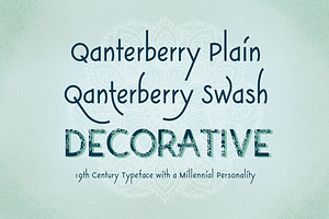 Mandala And Font Family-Qanterberry