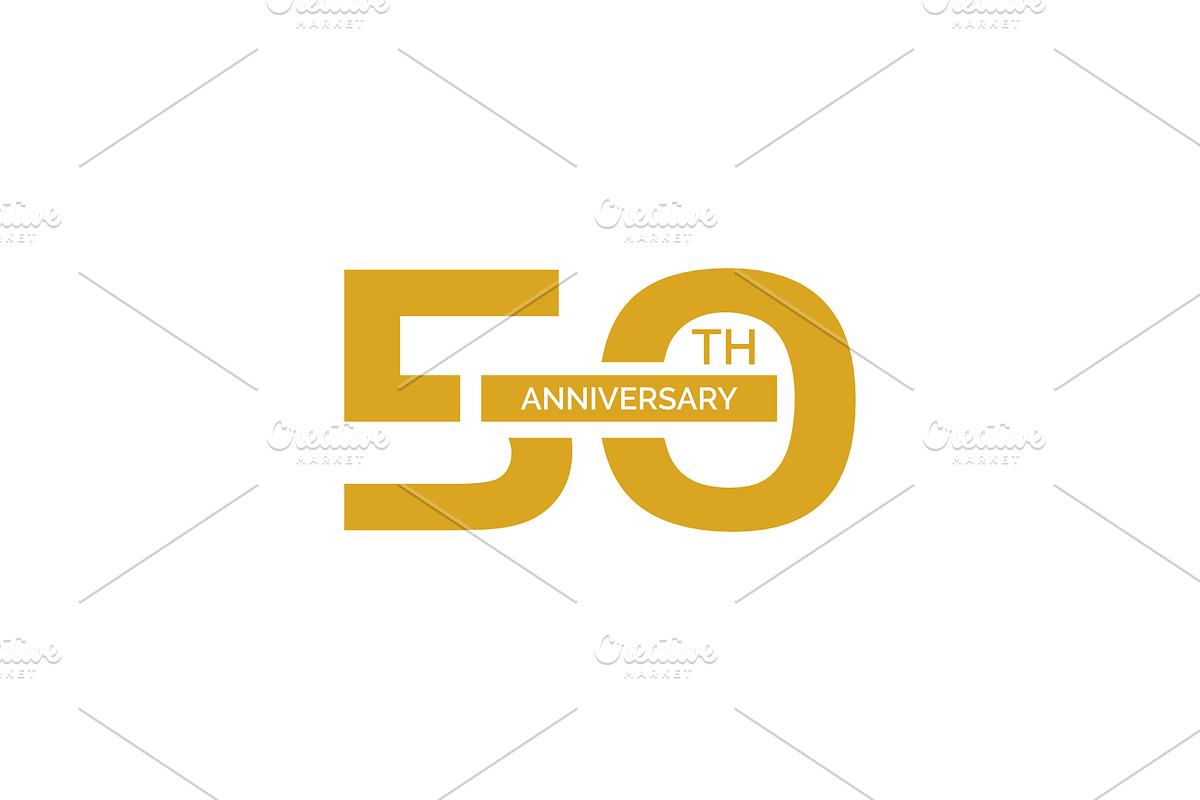 50th anniversary logo, a Branding & Logo Template by mesuka