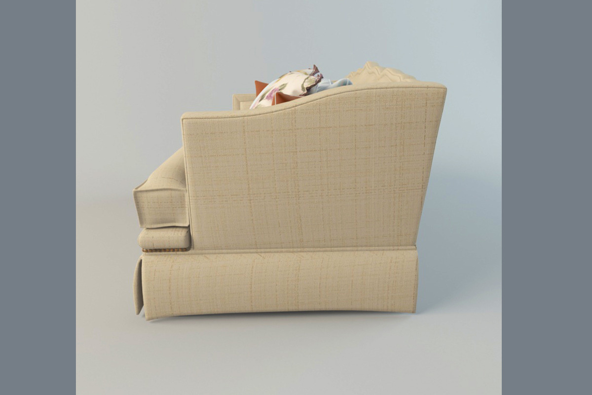classic sofa with pillows, a Furniture 3D Model by 3Dpapa (Photo 3 of 4)