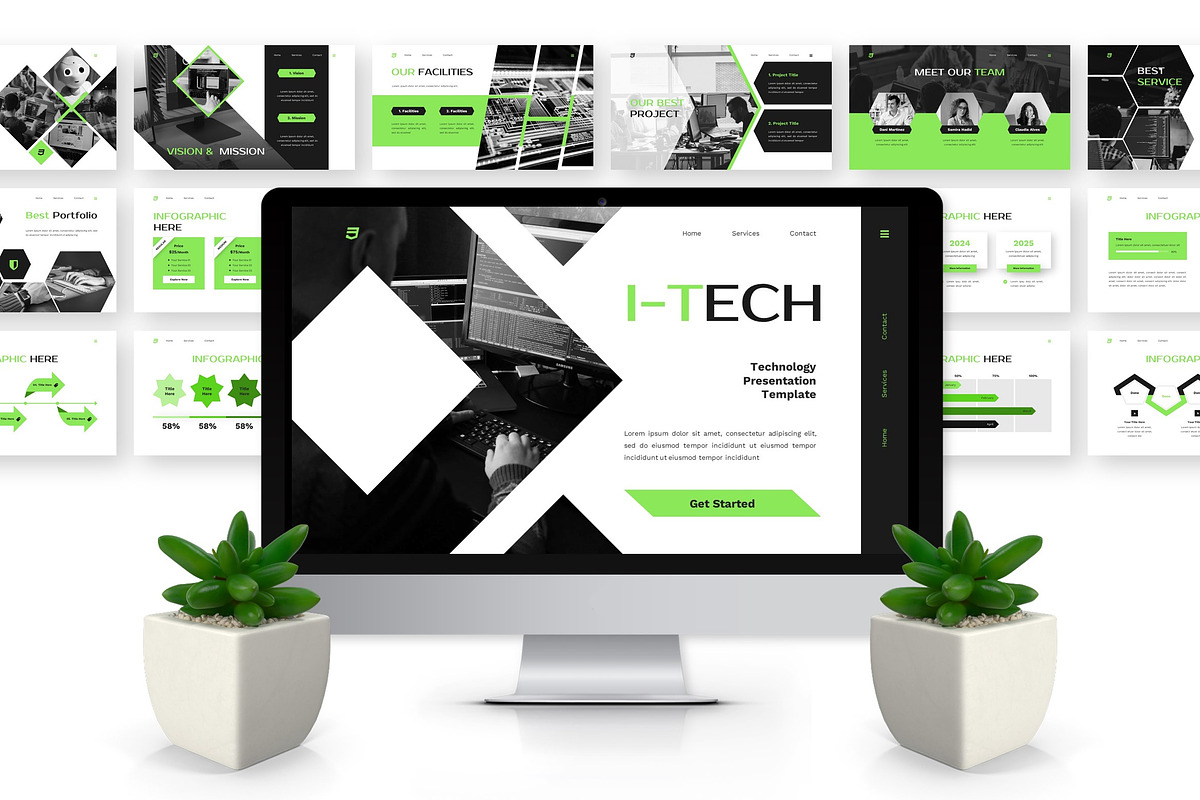 I-Tech - Technology Powerpoint preview 4