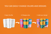 Reusable Coffee Cups Mockup, a Cups & Container Mockup by ShooShooShop (Thumbnail 3 of 3)