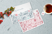 Twigs & flowers. Vector patterns, a Pattern Graphic by olly87 (Thumbnail 6 of 8)
